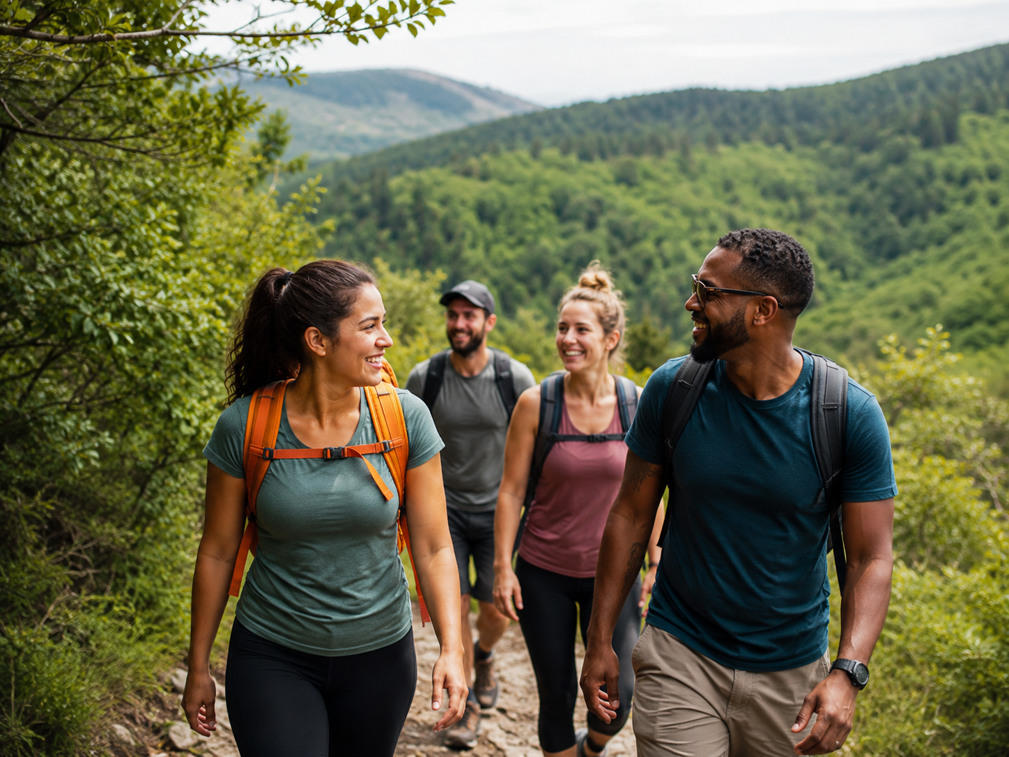 Wandergruppe in den Bergen